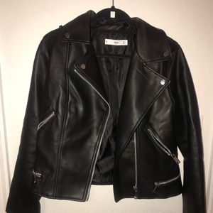 Leather motor jacket